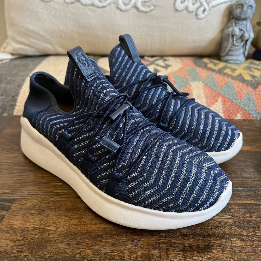 UGG Kinney Metallic Knit Neoprene Trainers US6